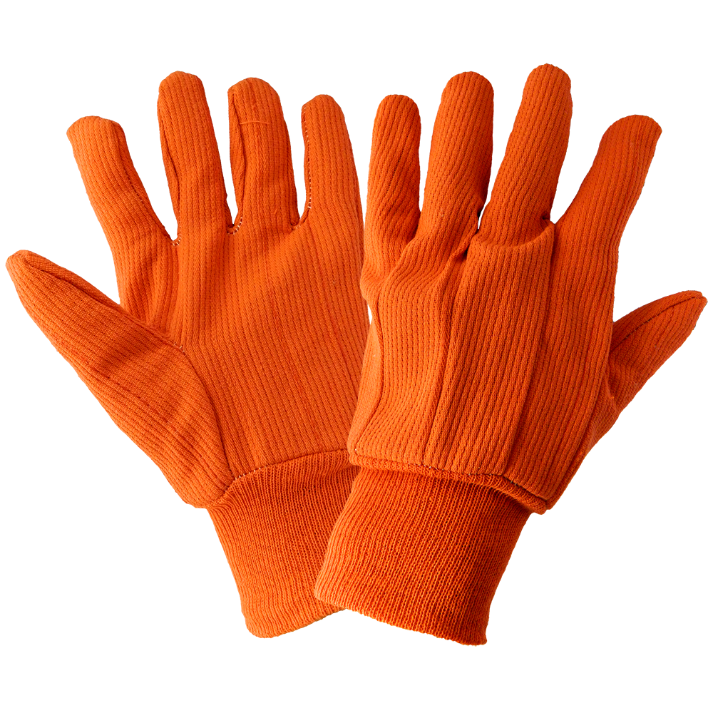 Orange gloves